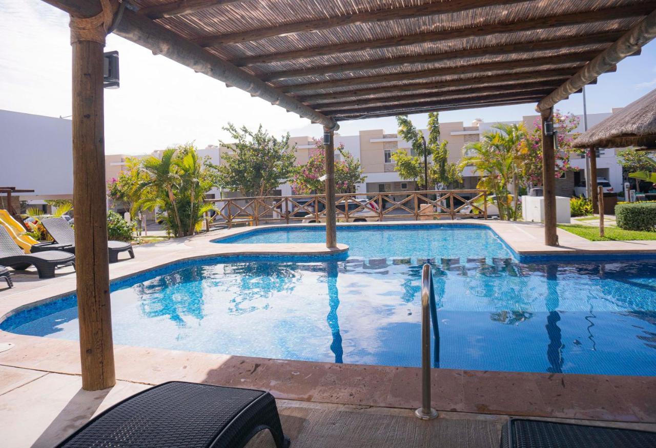 Casa En Privada Frente A La Playa Con Alberca! Villa Mazatlán Exteriör bild