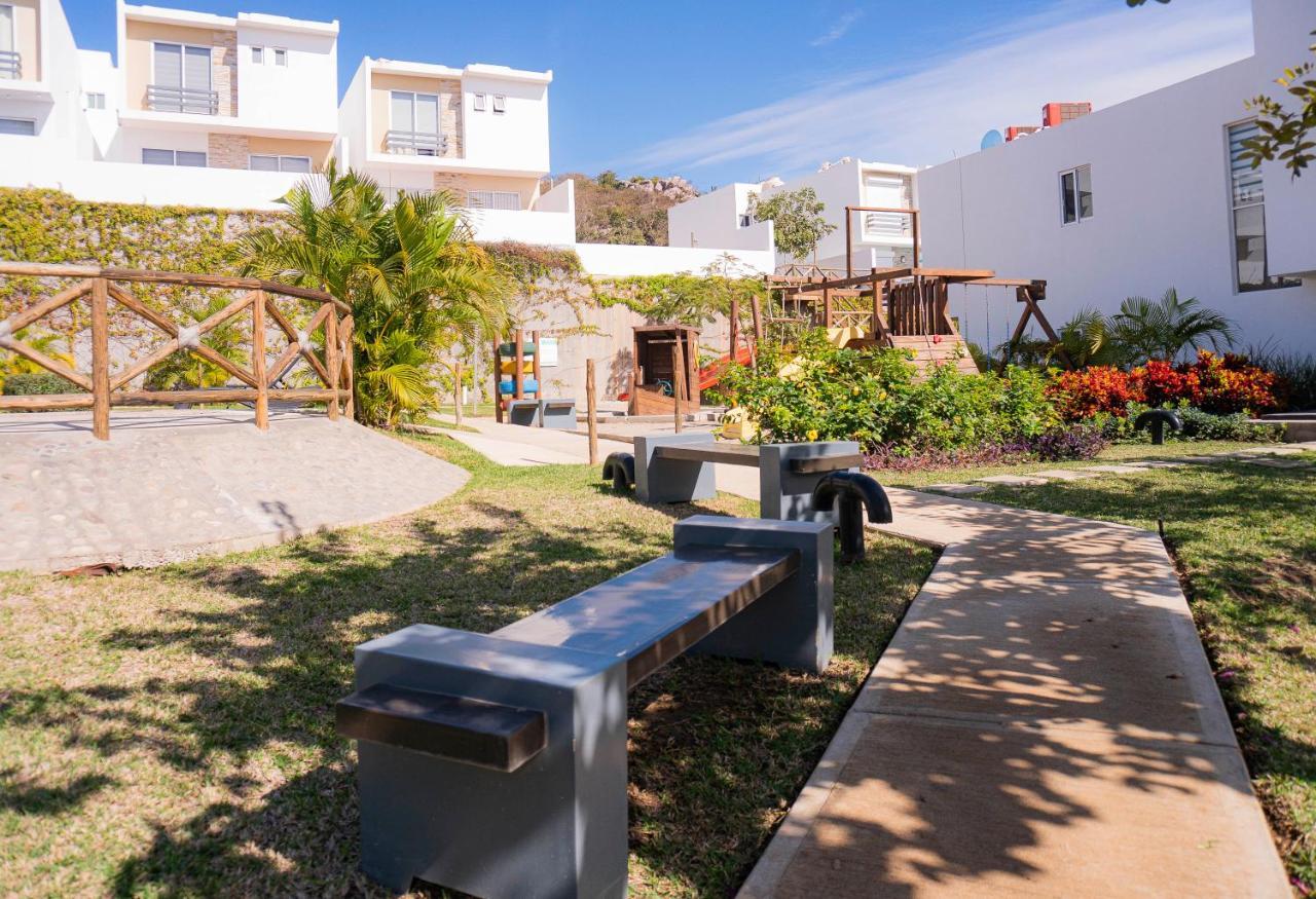 Casa En Privada Frente A La Playa Con Alberca! Villa Mazatlán Exteriör bild