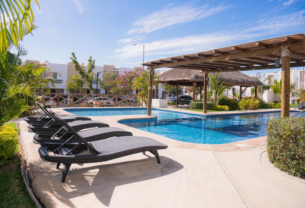Casa En Privada Frente A La Playa Con Alberca! Villa Mazatlán Exteriör bild